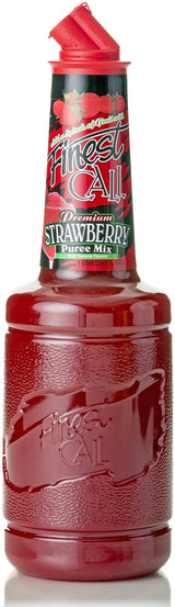 Premium Strawberry Puree Drink Mix by Finest Call – 33.8 Fl Oz (Pack of 1), red, Model CB36