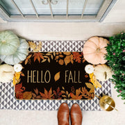 Artdmt Fall Maple Leaves Doormat, Non Slip Rubber Back, Brown 29x17in