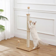 THE LICKER STORE Brown/Cream / 15.5 x 15.5 x 38 / Modern Scratching Posts