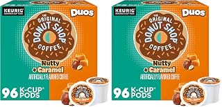 The Original Donut Shop Duos Nutty + Caramel Keurig Single-Serve K-Cup Pods,Medium Roast Coffee,24 Count (Pack of 8)