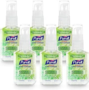 Purell Naturals Hand Sanitizer Travel Pump Bottle, 6ct x 2fl oz, 9623-04-EC
