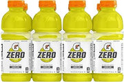 Gatorade Zero Sugar Thirst Quencher, Lemon-Lime, 20 Ounce, 8 Count (Pack of 3)
