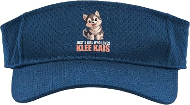 Just a Girl who Loves Klee Kais Dogs Dog Alaskan Klee Kai Sport Sun Visor