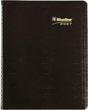 Rediform Blueline® 2027 Essential Monthly Planner, 16 Months, September 2026 to December 2027, Twin-Wire Binding, 9.25" x 7.25", Black (C1200.81T)