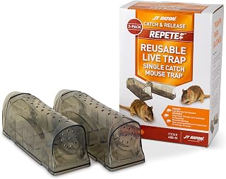 JT Eaton Repete Humane Reusable Mouse Trap - Easy Catch & Release Rodent Control - 12 Boxes of 2
