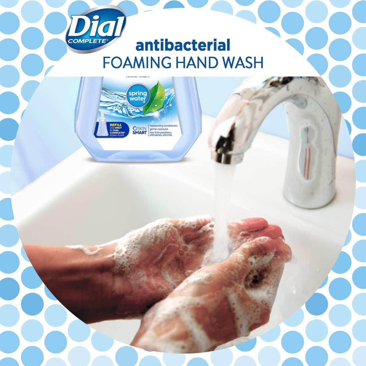 Complete Antibacterial Foaming Hand Soap Refill by Dial – 32 Fl Oz (Pack of 3), BLUE, Pack of 3, Model Complete Antibacterial Foaming Hand Soap 1