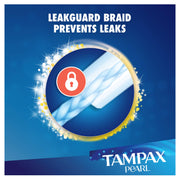 Pearl Advanced Grip Plastic Tampons Regular Unscented by Tampax – 96 Count (Pack of 1), Plastic, Model Tampax Pearl Advanced Grip Regular Absor