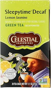 Celestial Seasonings Green Tea, Sleepytime Decaf Lemon Jasmine, 20 Count