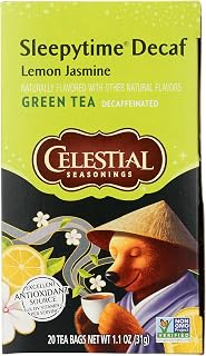 Celestial Seasonings Green Tea, Sleepytime Decaf Lemon Jasmine, 20 Count