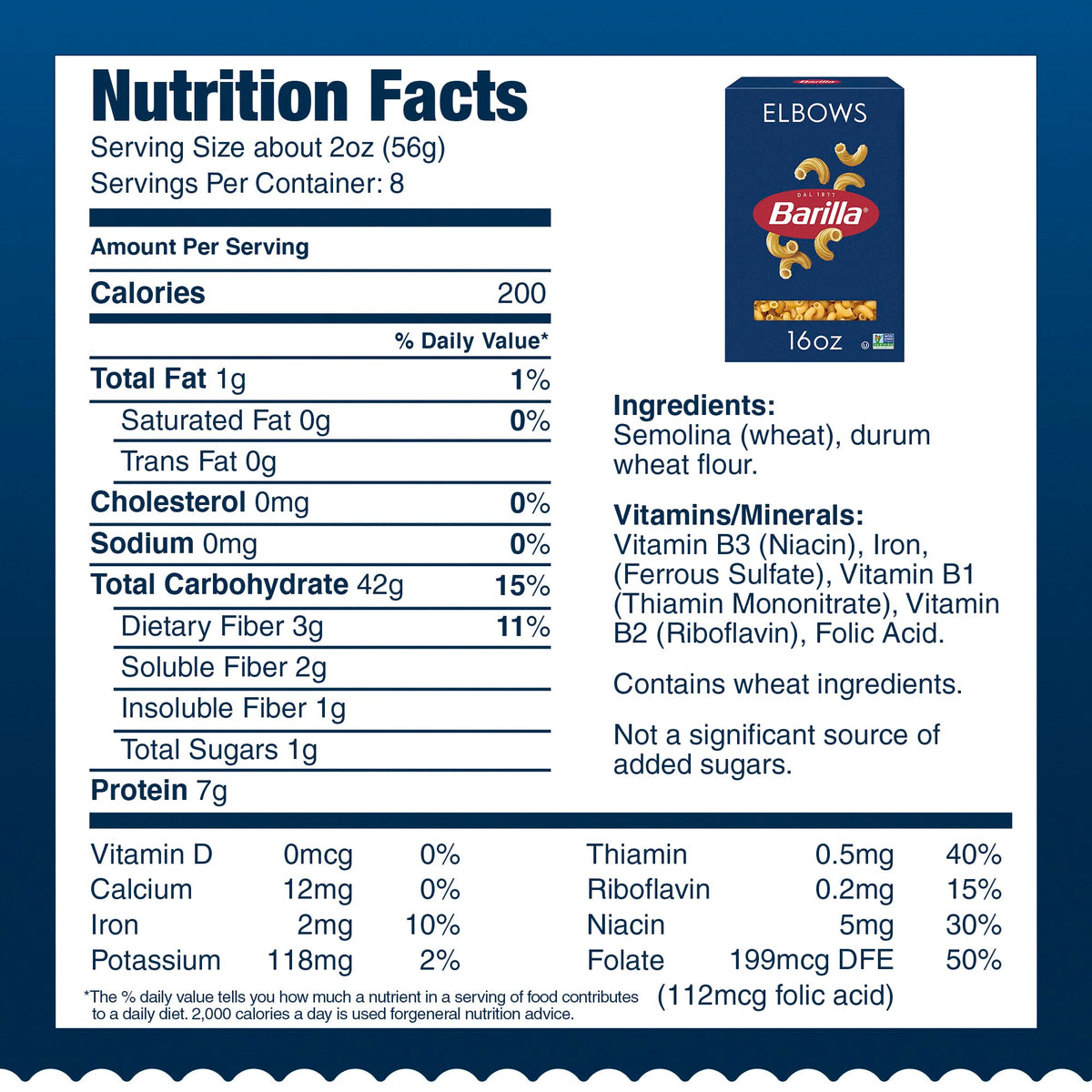 Elbows Pasta by Barilla – 16 Ounce (Pack of 8), Pack of 8, Model ASINPPOSPRME36686