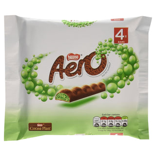 Mint Chocolate Bubbly Bar 4 x 27g Pack - 3.8oz (British Chocolate) by Aero – 1.9 cm x 12.9 cm, Model 9EE-144-AD0
