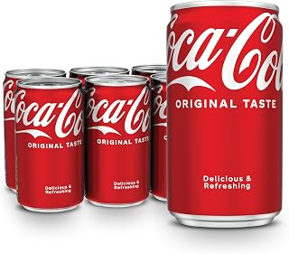 Coca-Cola Soda Soft Drink Mini Cans, 7.5 fl oz, 6 Pack