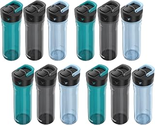 Contigo AUTOSPOUT Water Bottle, 24 oz | Leakproof Design | Juniper/Sake/Glacier | Pack of 12