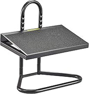 Safco Task Master Adjustable Footrest, 9 Position Textured Platform, Tubular Steel, for Home, Office & Classroom, Black