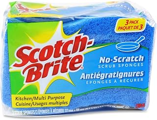 Scotch-Brite Non-Scratch Scrub Sponges, 24 Scrub Sponges, Lasts 50% Longer than the Leading National Value Brand