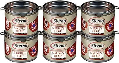 Sterno mores Heat Ethanol Fuel, 45-Minute Burn, 6 Pack | UL 2997 validated, bio-based gel, specifically designed for roasting marshmallows, indoor or outdoor
