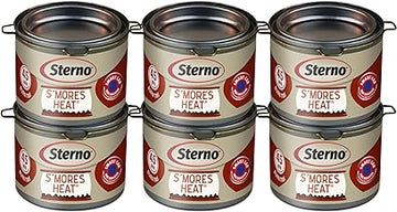 Sterno mores Heat Ethanol Fuel, 45-Minute Burn, 6 Pack | UL 2997 validated, bio-based gel, specifically designed for roasting marshmallows, indoor or outdoor