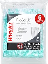 Wypall PowerClean ProScrub Heavy Duty Wet Towels, 6 x 75 Sheets (91367)