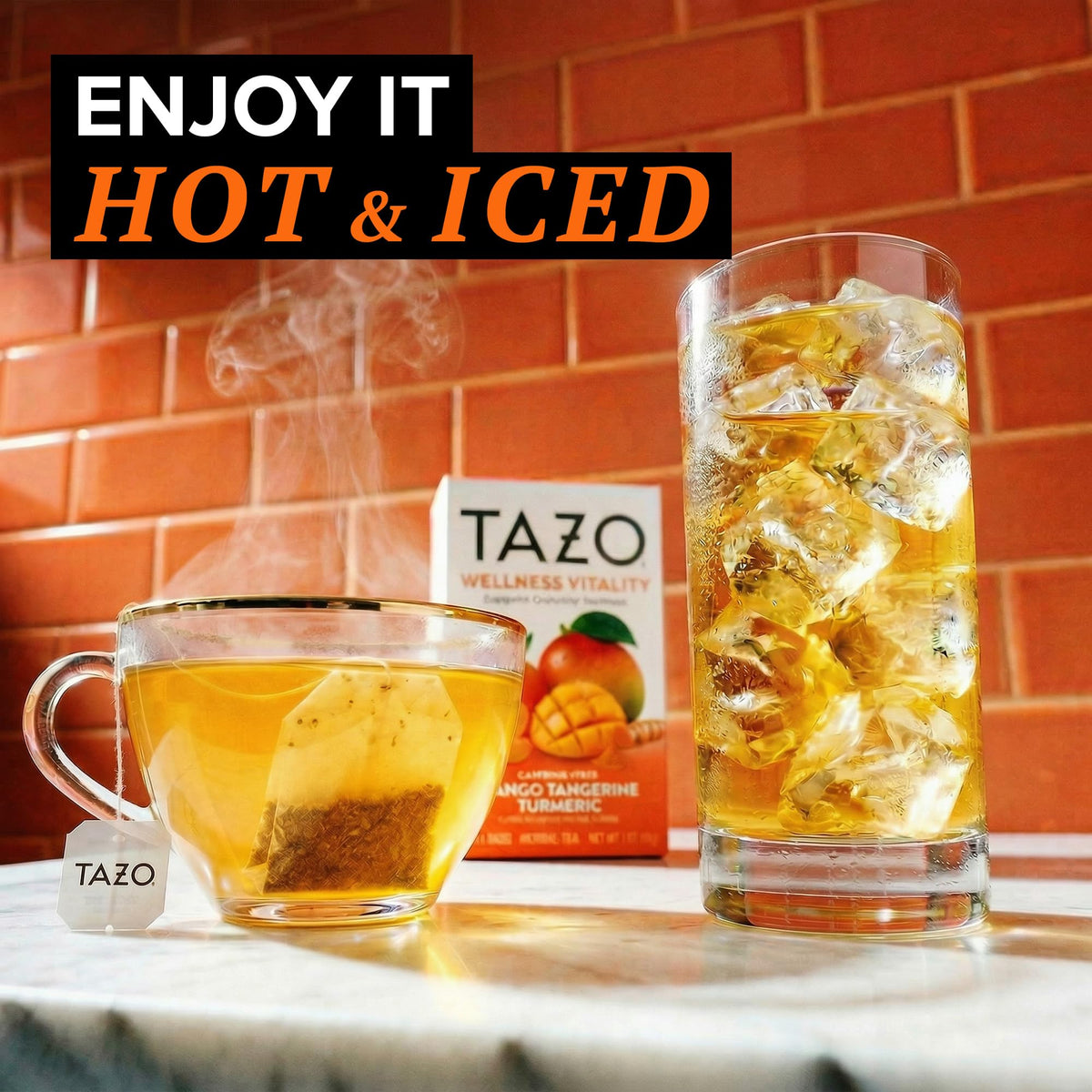 TAZO Mango Tangerine Turmeric / 16 Count / 16 Herbal
