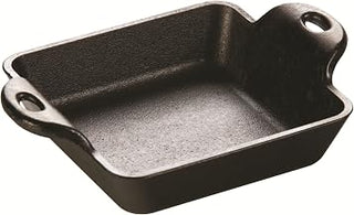 Lodge Pre-Seasoned Cast Iron Mini Server, Square, 10 oz | Heat Enhanced & Seasoned Cast Iron Square Mini Server for Individual Serving of Dips, Sides & Desserts