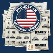 ICE-BRIX Reusable Gel Ice Packs for Shipping by BOX USA – Kraft, Pack of 48, Model IB6BPD