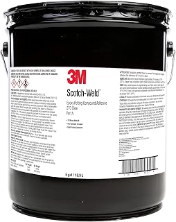 3M Scotch-Weld Epoxy Potting Compound 270 Clear Part A, 5 Gallon, 1 per case