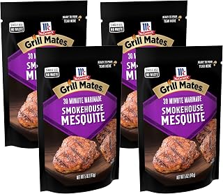 McCormick Grill Mates Smokehouse Mesquite 30 Minute Marinade, 5 oz (Pack of 4)