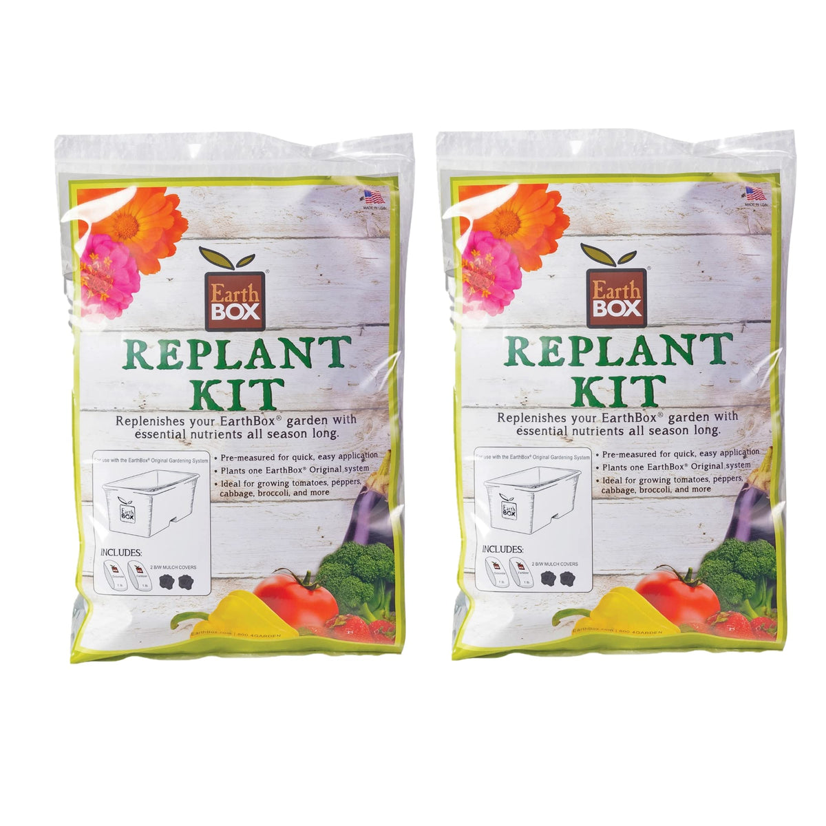 8-3-5 Natural Replant Kit (Pack of 2) by EarthBox – Commercial Grade