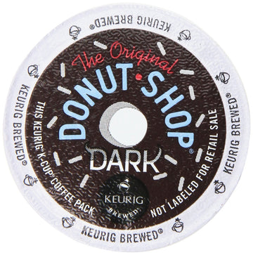 Dark Keurig Single-Serve K-Cup Pods by The Original Donut Shop – 12 Count (Pack of 6), Model COMINHKPR71036