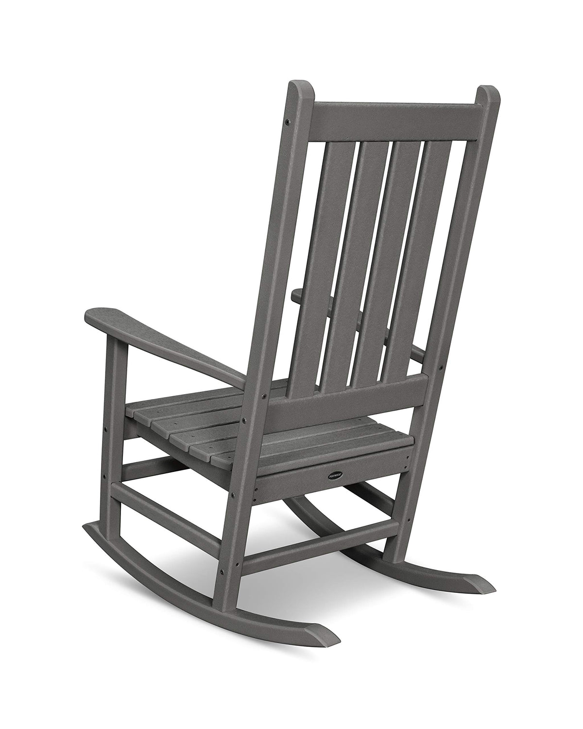 ® Vineyard Porch Rocking Chair in Mahogany by Polywood – 27.25 x 34.25 x 45.88 inches, Genuine POLYWOOD lumber, HDPE material, Mahogany, Model R140MA