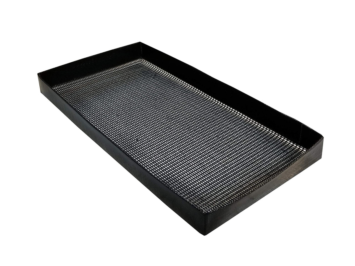 6" x 12" PTFE Fine Mesh Oven Basket for Turbo Chef by Essentialware – 6" x 12" x 1", PTFE Coated, Black
