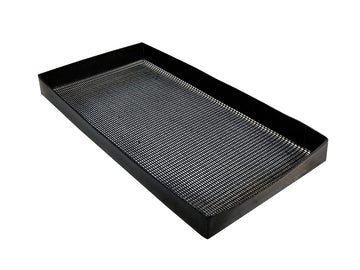 6" x 12" PTFE Fine Mesh Oven Basket for Turbo Chef by Essentialware – 6" x 12" x 1", PTFE Coated, Black