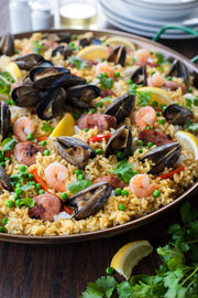 Virtus Spanish Paella Pan by PADERNO – 18 1/2in, 2 inches, Steel, Gray, Model A4172447