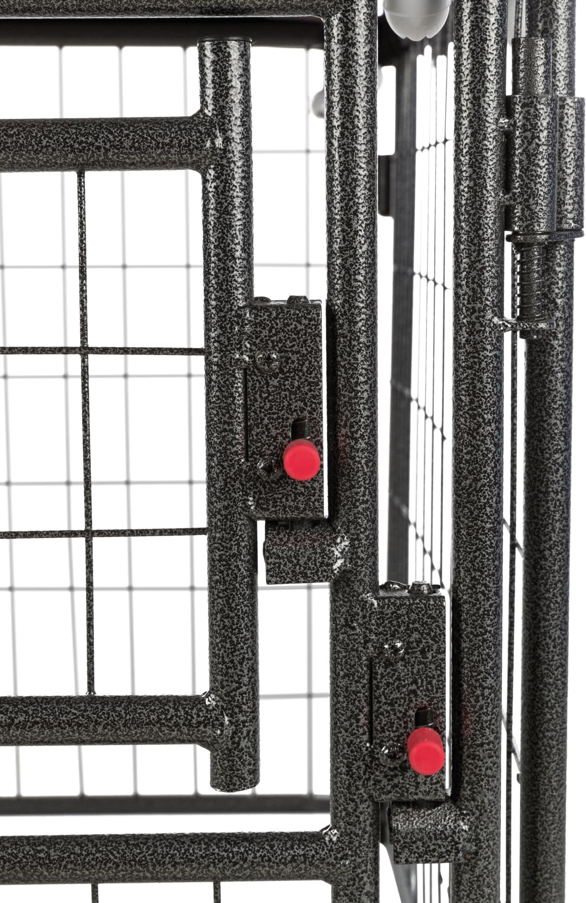 Deluxe Outdoor Dog Kennel with Cover by TRIXIE – 4 x 4 x 4.5 ft, Alloy Steel, Black/Burgundy, Model 39211