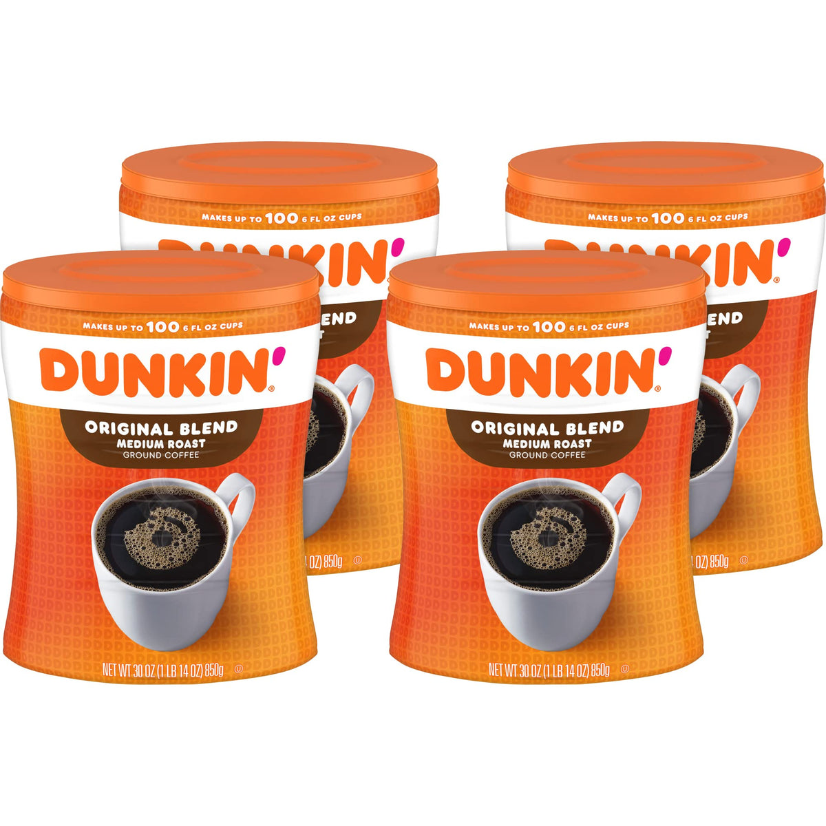 Dunkin' Original Blend / 30 Ounce (Pack of 4) / coffee Ground Coffee