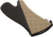 San Jamar Conventional Style / 17" Length / Brown Oven Mitts