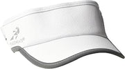 Headsweats Lightweight Performance Running Reflective Visor, White, One Size