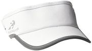 Lightweight Performance Running Reflective Visor by Headsweats – Polyester, White, Model 7703 801r