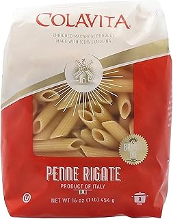 COLAVITA Pasta - Penne Rigate, 1 Pound - Pack of 20