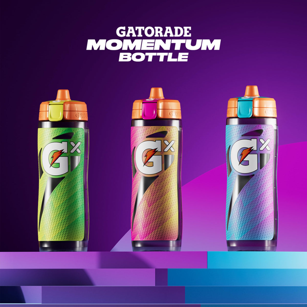 Gatorade Neon Blue / 30 Ounces (Pack of 6) / Gx Bottle Categories