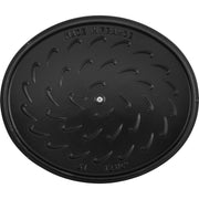 Cast Iron 6.25-qt Wide Oval Dutch Oven by STAUB – 6.25-qt, 6.25 quarts, Cast Iron, Black, Model 16403123