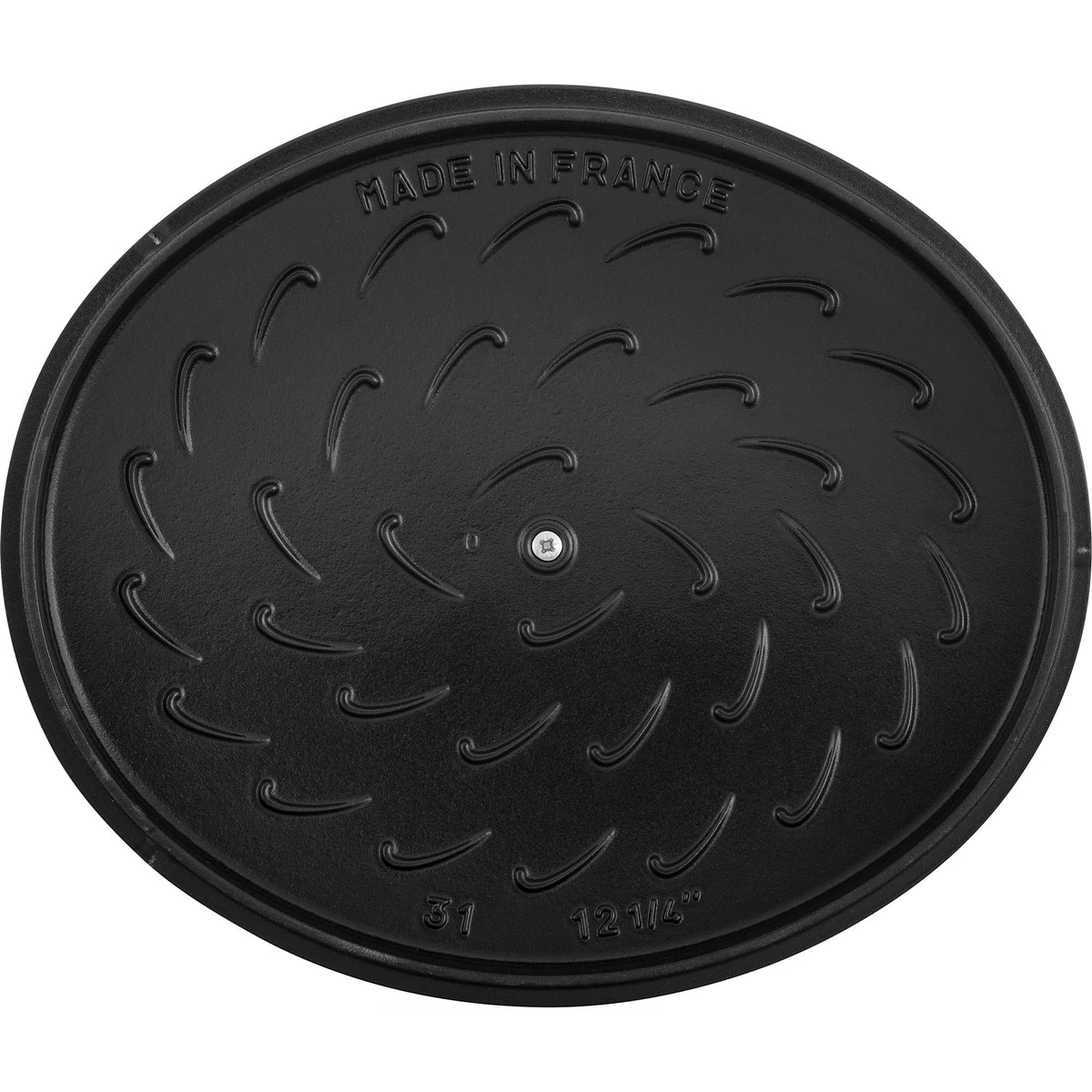Cast Iron 6.25-qt Wide Oval Dutch Oven by STAUB – 6.25-qt, 6.25 quarts, Cast Iron, Black, Model 16403123