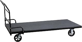 Flash Furniture Rectangular Folding Table Dolly with Carpeted Platform