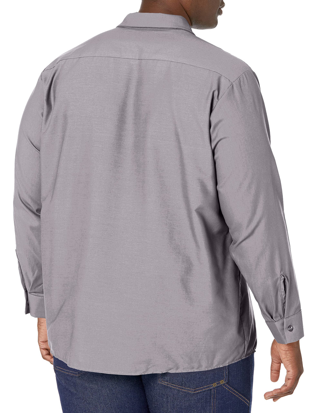 Long Sleeve Industrial Solid Work Shirt Silver Grey X-Large - 5 Pack by Red Kap – Silver Grey, Pack of 5, Model SP14