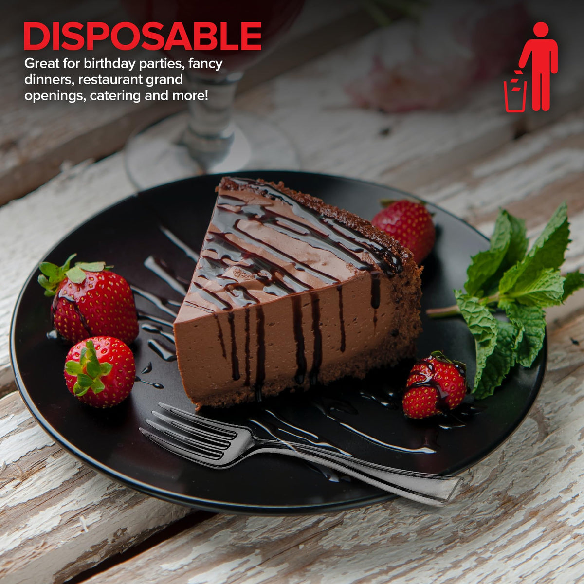 Stock Your Home Mini Fork / Clear / 100 Count Dessert Forks