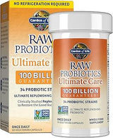 Garden of Life Raw Probiotics Ultimate Care, 100 B CFU, Shelf Stable, 30ct