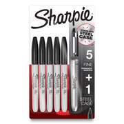 Sharpie Black / 6 Count (Pack of 1) / 5 Count Marker + Case Permanent Markers