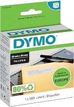DYMO Authentic LabelWriter Return Address Labels | 25 mm x 54 mm | Self-Adhesive | Roll of 500 Easy-Peel Labels | for LabelWriter Label Makers | Made in Europe