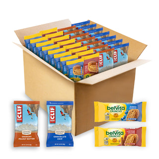 CLIF BAR & Breakfast Biscuits Variety Pack by Belvita – 25.7048 centimeters, Pack of 30