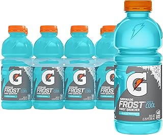 Gatorade Thirst Quencher, Glacier Freeze, 20 Fl Oz (Pack of 8)
